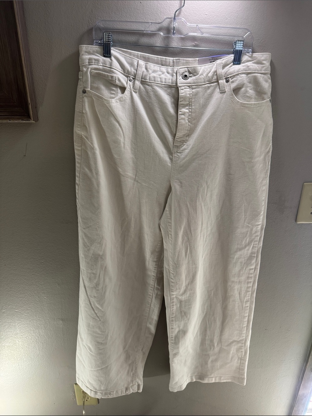 Style & Co. Wide-Leg Cream Women's Pants